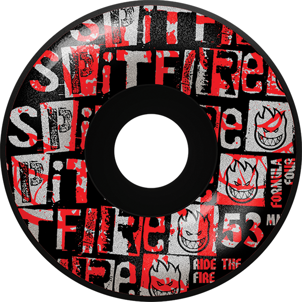 Spitfire Wheels Formula 4 Radial 53mm 99A Ransom Black