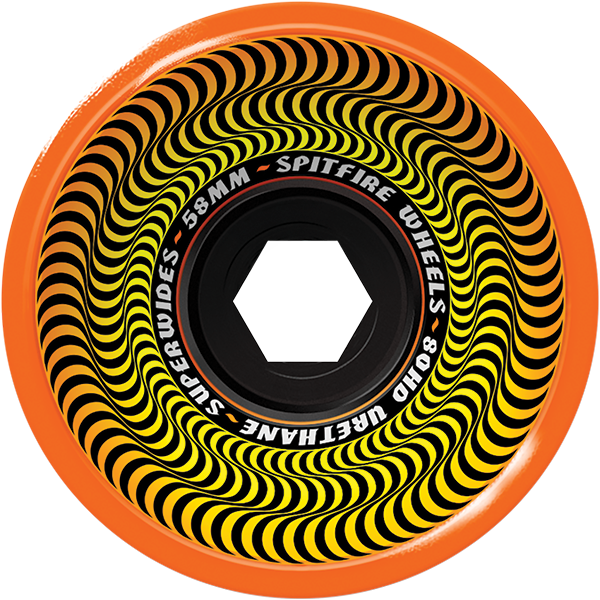 Spitfire Wheels Superwide 58mm 80HD Orange