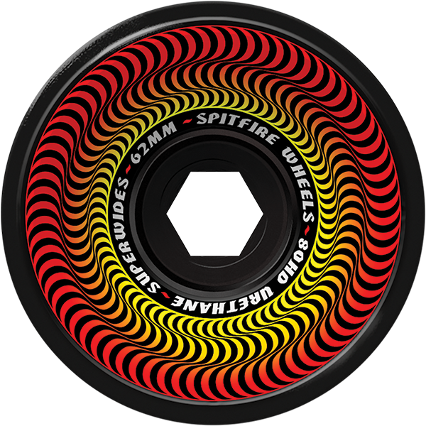 Spitfire Wheels Superwide 62mm 80HD Black