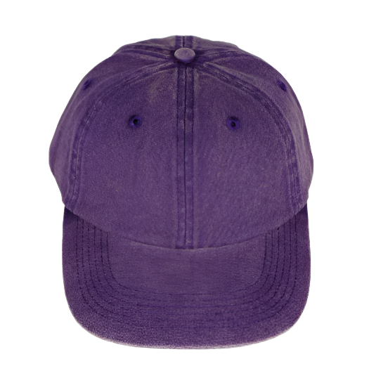 Purple baseball cap on a white background