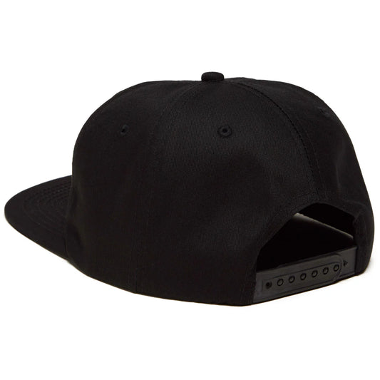 Black baseball cap on a white background