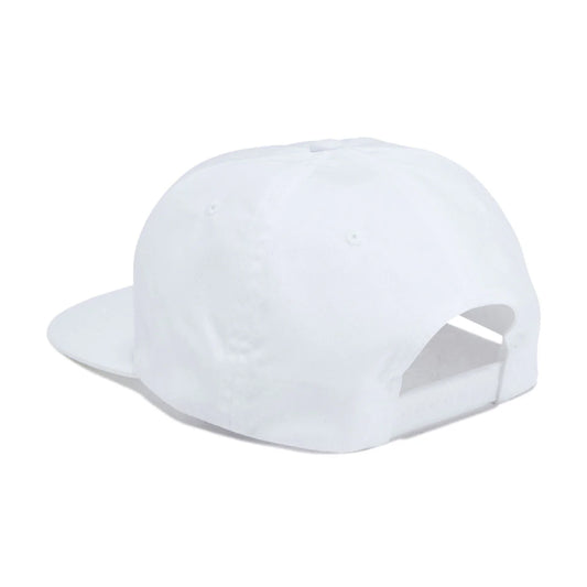 White baseball cap on a white background