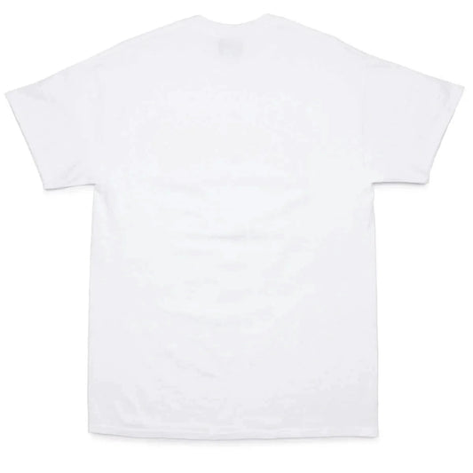 Plain white t-shirt on a white background