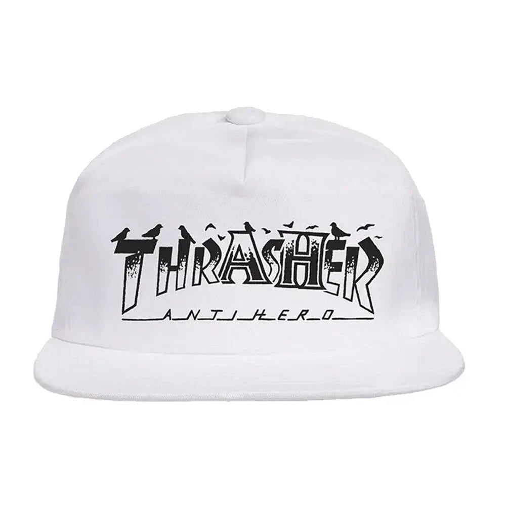 Thrasher x Antihero Hat Pigeon Mag White
