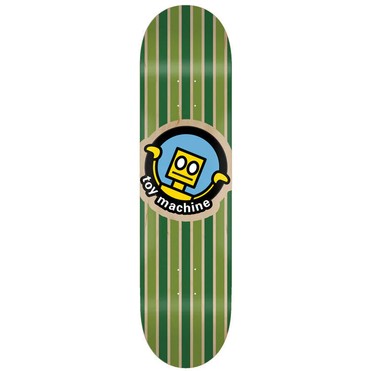 Toy Machine Skateboard Deck Robot Stripes 8.75