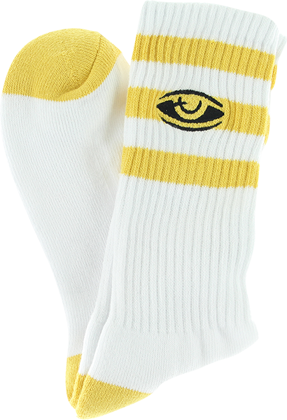 Toy Machine Socks Watching Gold
