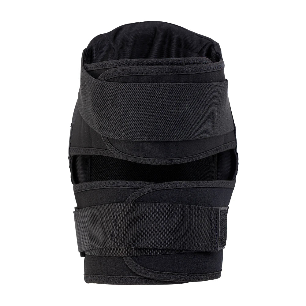 Black knee pad on a white background