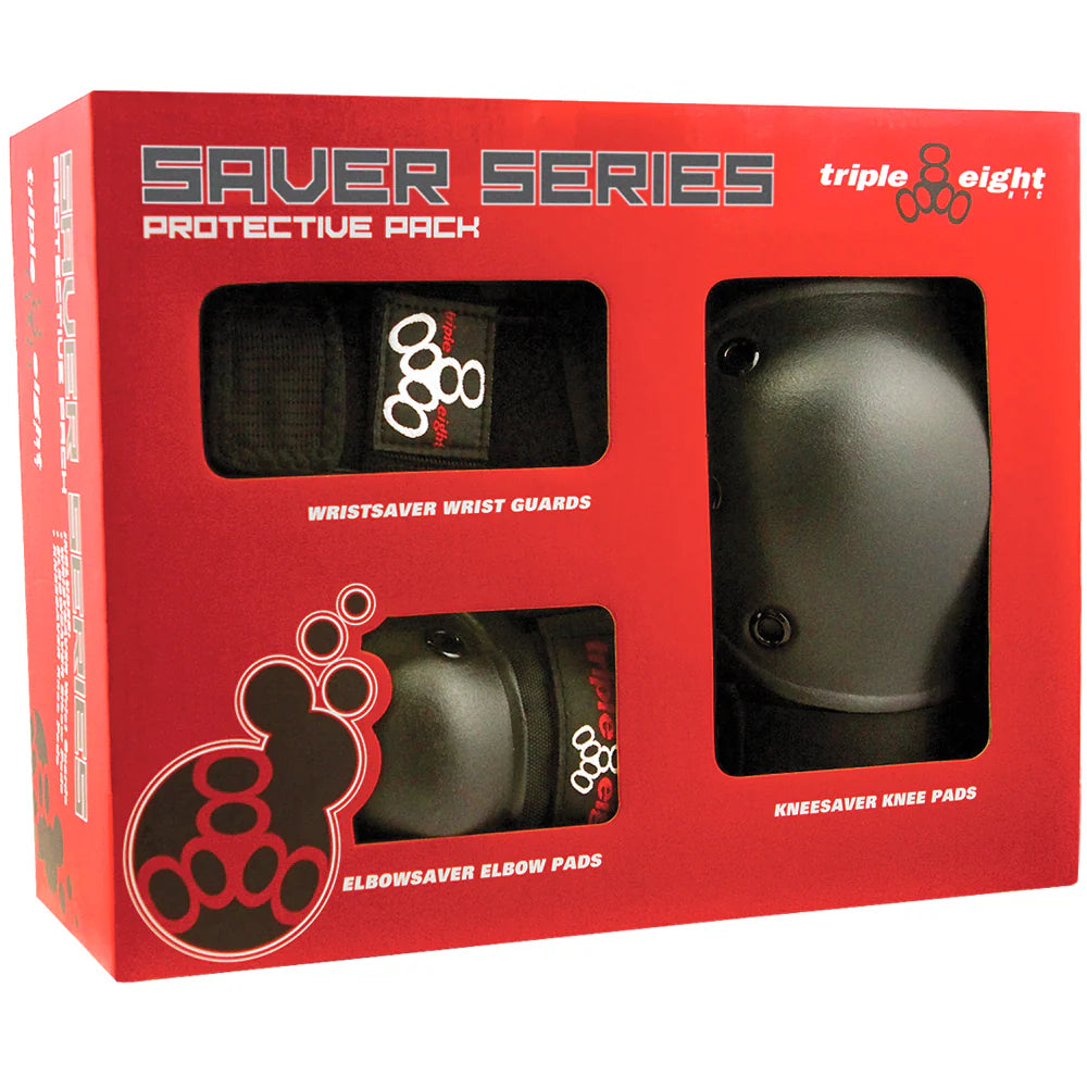 Triple 8 Saver Series 6 Pack Knee Elbow Wrist Pads Set