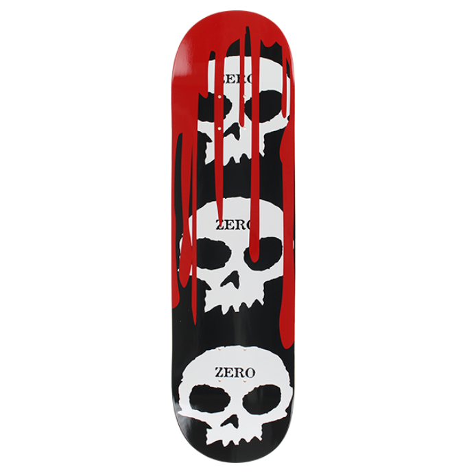 Zero Skateboard Deck 3 Skull Blood 7.25