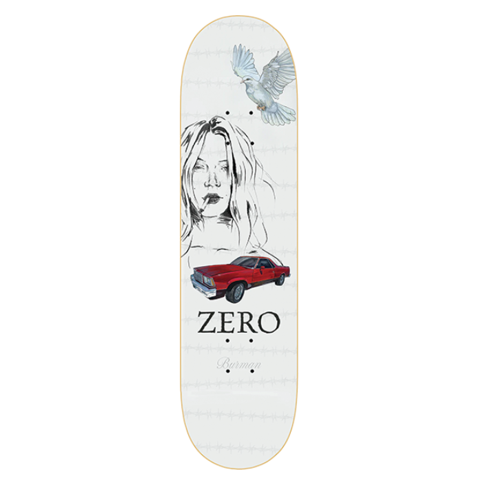 Zero Skateboard Deck Burman Fast Times 8.5