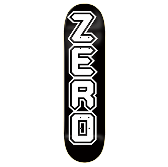 Zero Skateboard Deck Metal 98 Black White 8.5