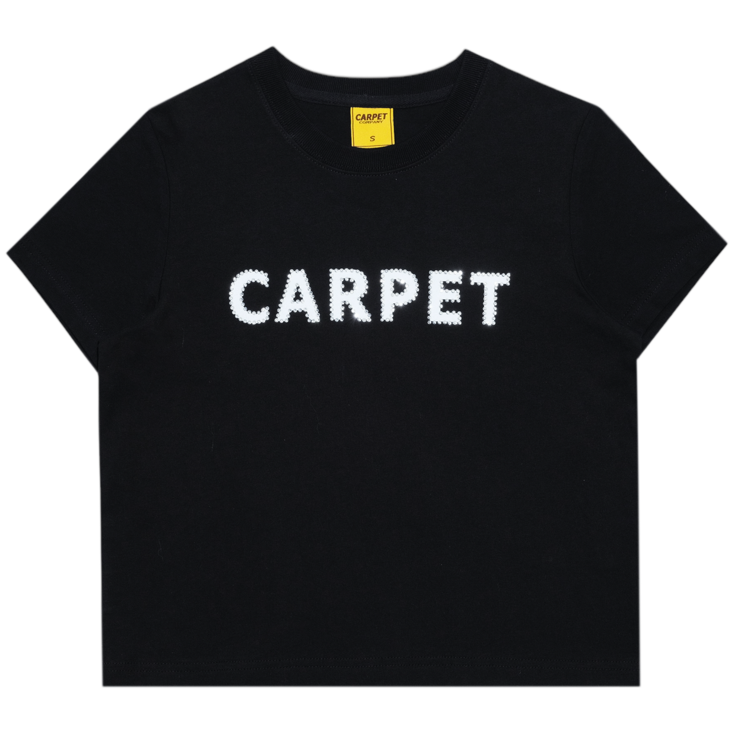 Camisa de niña de Carpet Company con diamantes de imitación en negro