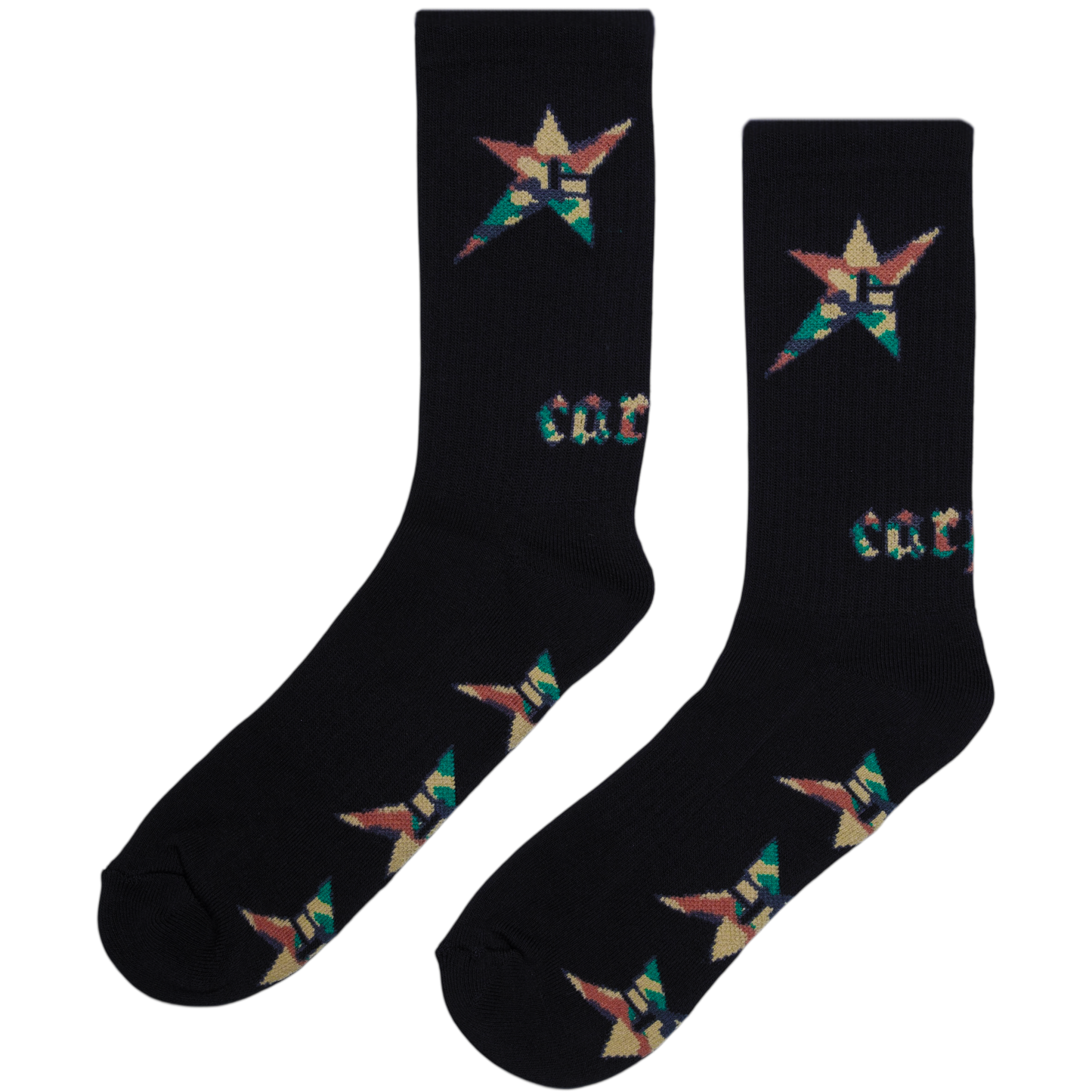 Carpet C Star Socks Black