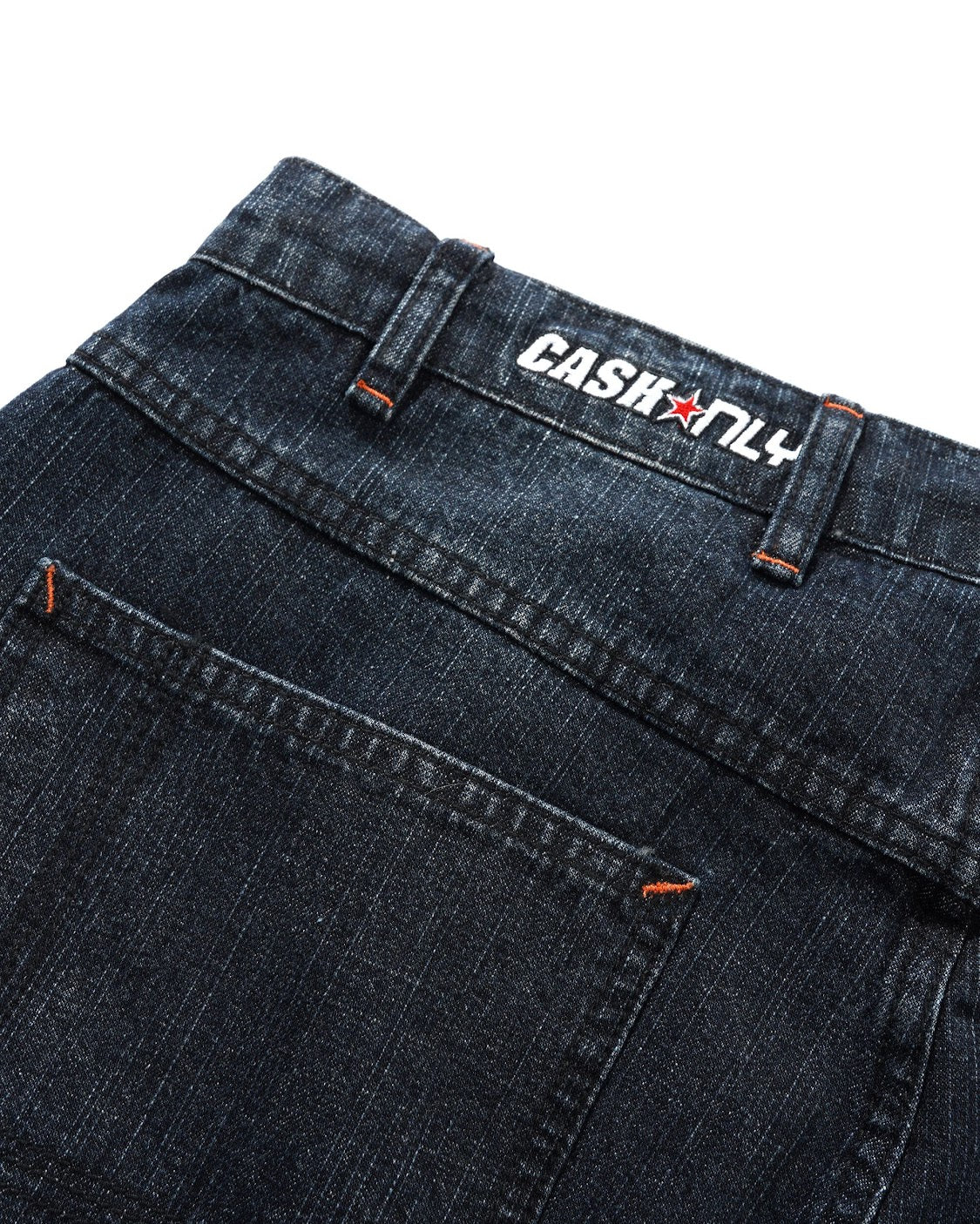Cash Only Company Denim Shorts Distress Washed Midnight