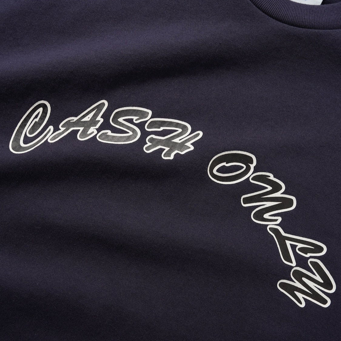 Cash Only Shirt Logo Tee Navy