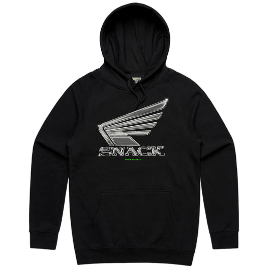 Sudadera con capucha negra Snack Chrome Wings