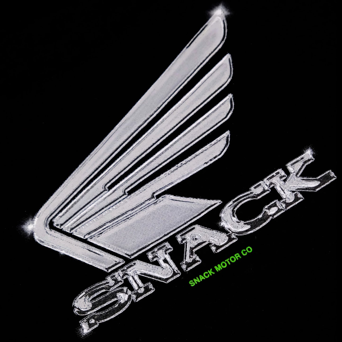 Sudadera con capucha negra Snack Chrome Wings