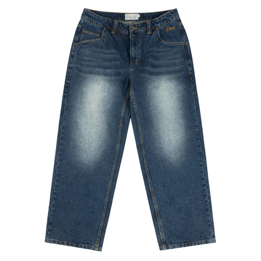 Pantalones vaqueros relajados clásicos Dime índigo descolorido