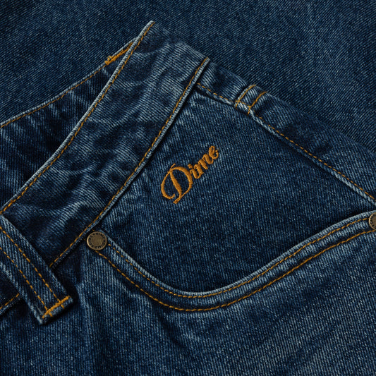 Pantalones vaqueros relajados clásicos Dime índigo descolorido