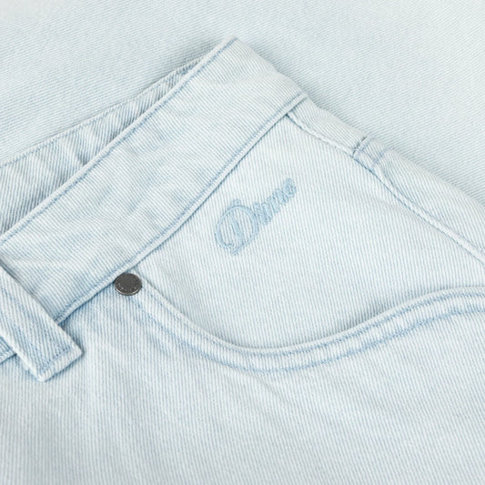 Shorts vaqueros clásicos Dime azul descolorido