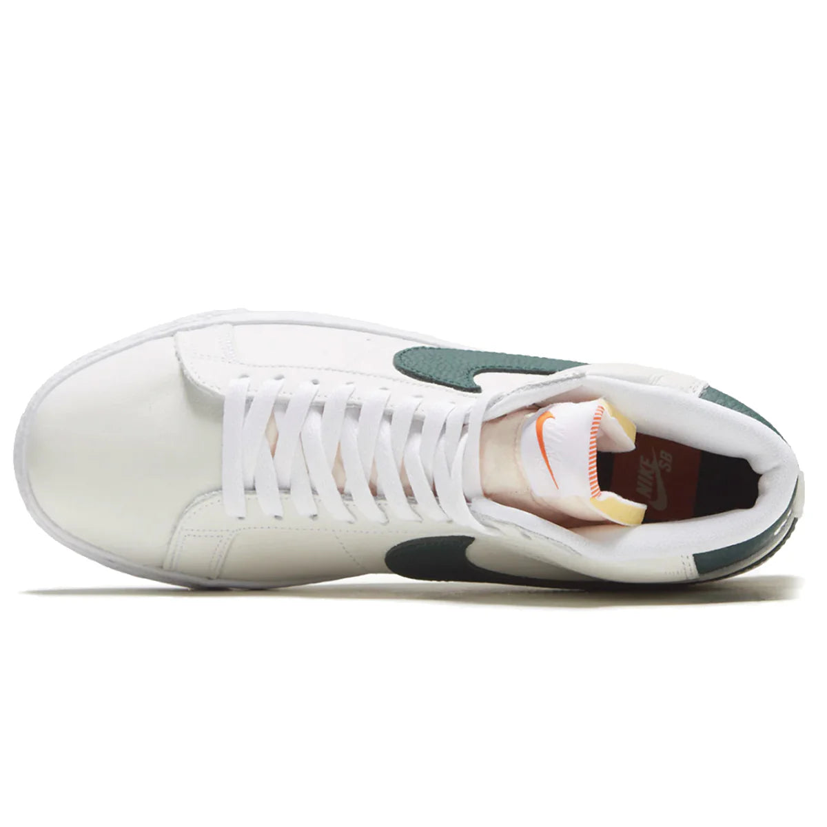 Zapatillas Nike SB Zoom Blazer Mid ISO blancas y verdes