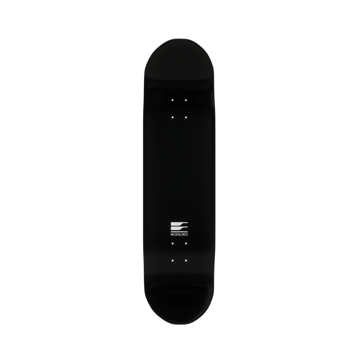 EDGLRD Skateboard Deck Tech Script Black White 8.25