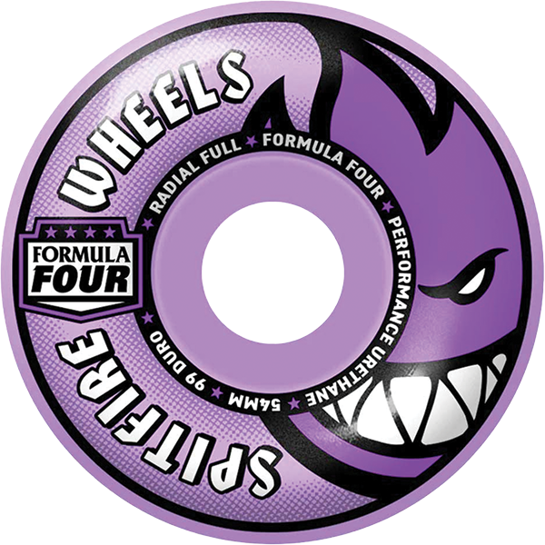 Spitfire Wheels Formula 4 Radial Full 54mm 99A Light Purple