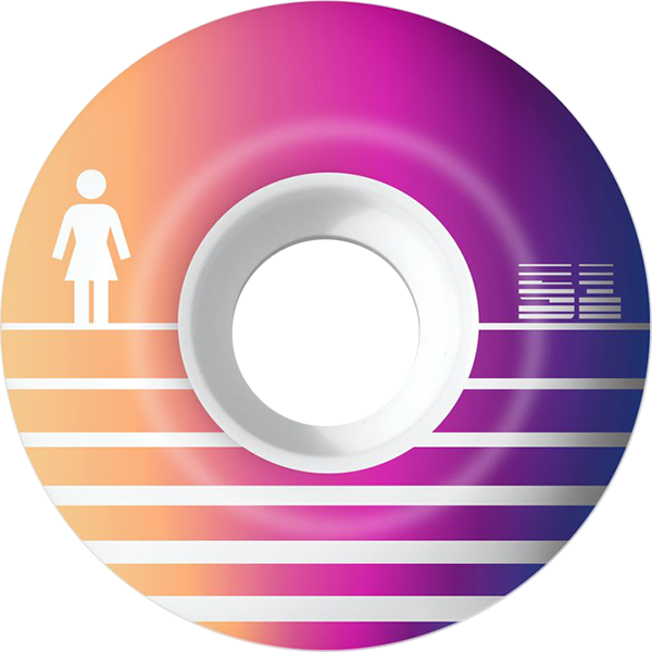 Colorful circular object with a white center and gradient colors