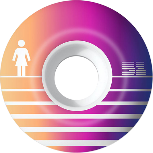 Colorful circular object with a white center and gradient colors