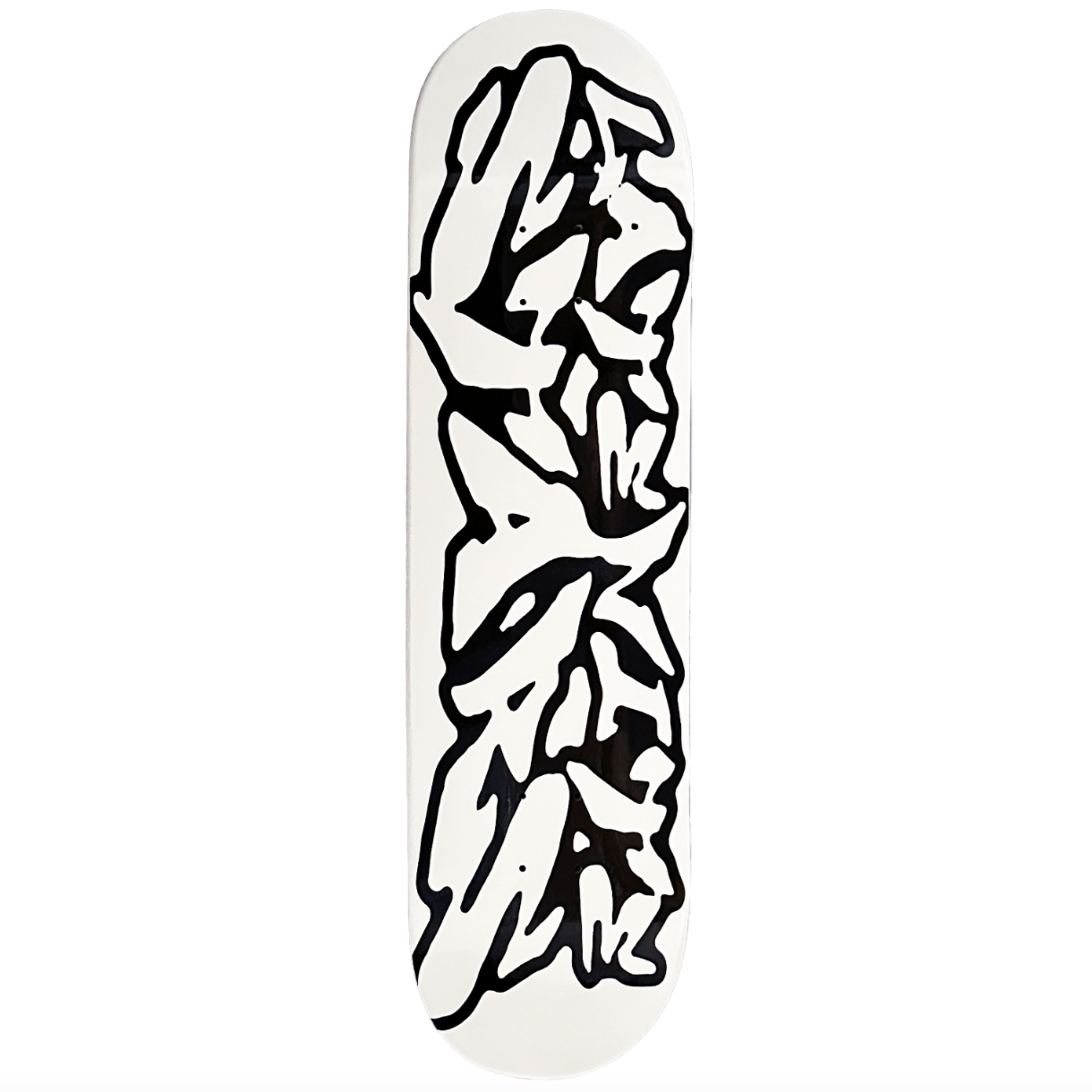 Late Nite Stars Skateboard Deck L8001 White 8.25
