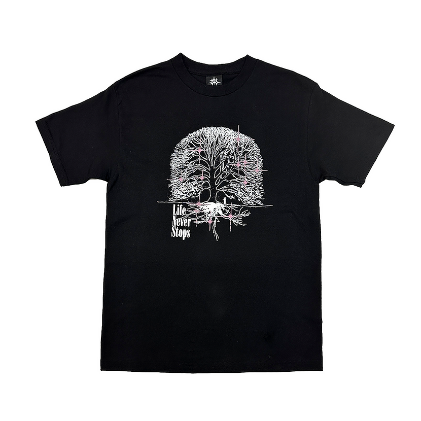 Late Nite Stars Shirt LifeNeverStops Tee Black Purple