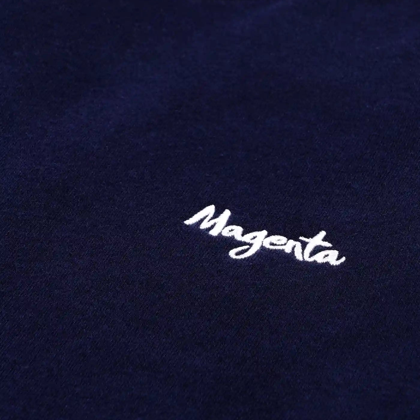 blue magenta sweatshirt