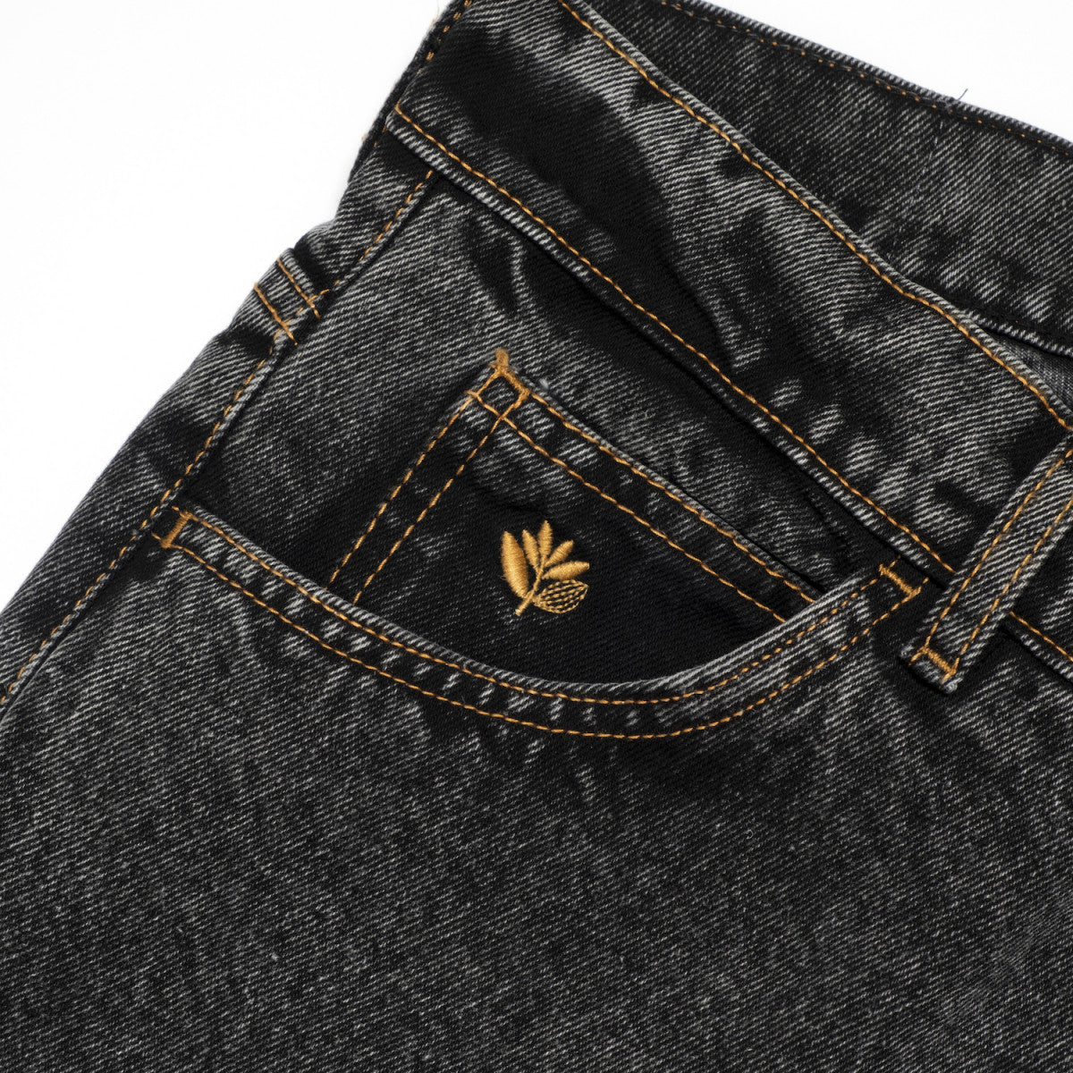 Pantalones vaqueros Magenta OG en dos tonos, negro desgastado