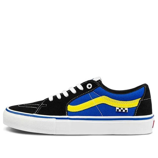 Zapatillas Vans Skate SK8 Low negras y azules deslumbrantes