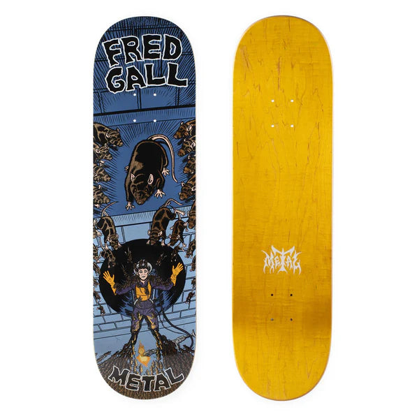 Metal Skateboard Deck Fred Gall Willard 8.5