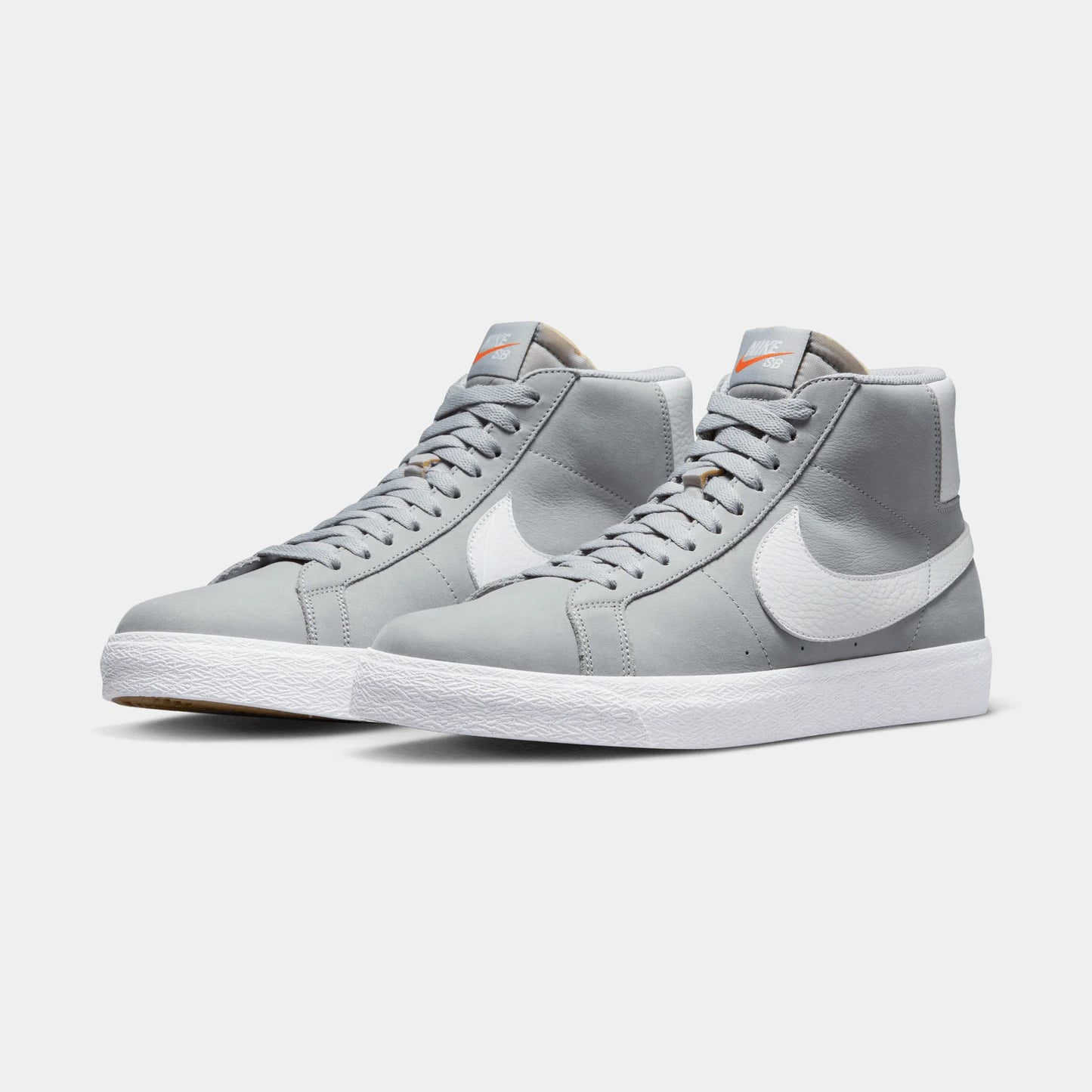 Zapatillas Nike SB Zoom Blazer Mid ISO en gris lobo y blanco