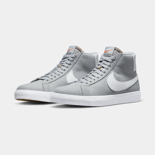 Zapatillas Nike SB Zoom Blazer Mid ISO en gris lobo y blanco