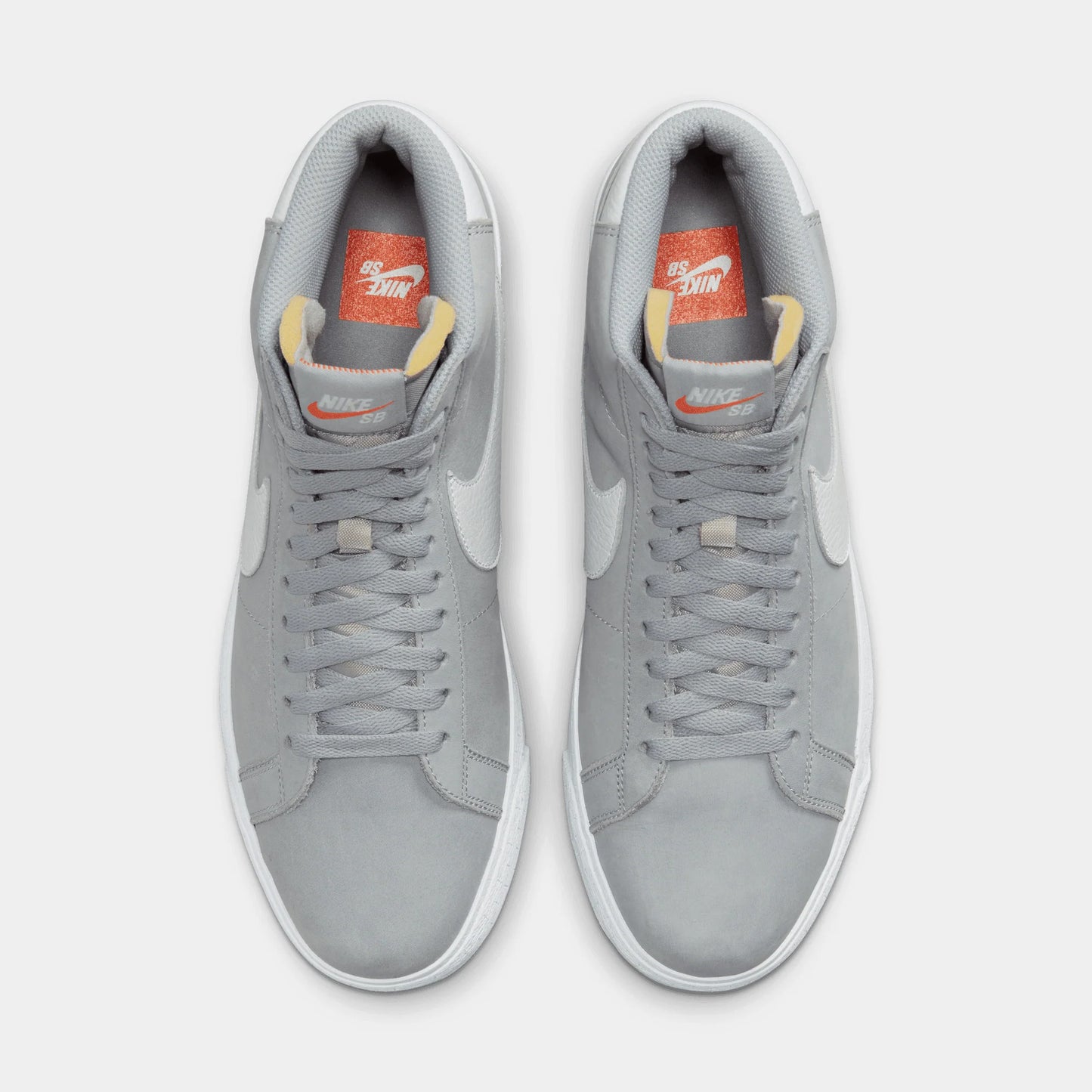 Zapatillas Nike SB Zoom Blazer Mid ISO en gris lobo y blanco