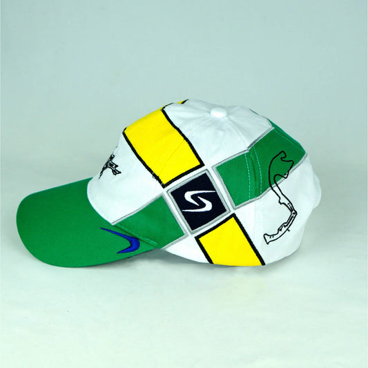 Snack Skateboards Hat Circuit Panel White Green Yellow