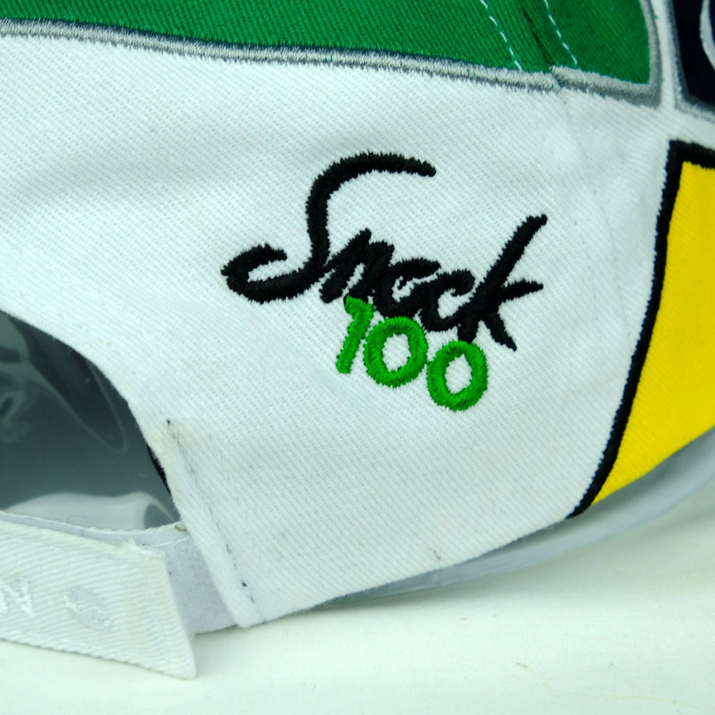 Snack Skateboards Hat Circuit Panel White Green Yellow