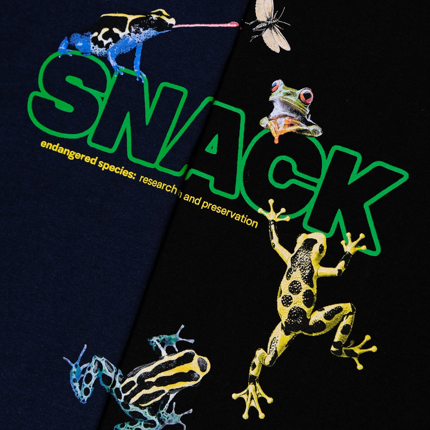 Snack Skateboards Shirt Endangered Species Tee Black