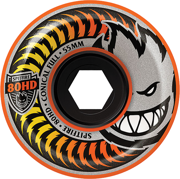 Ruedas Spitfire cónicas completas de 55 mm y 80 HD Fade