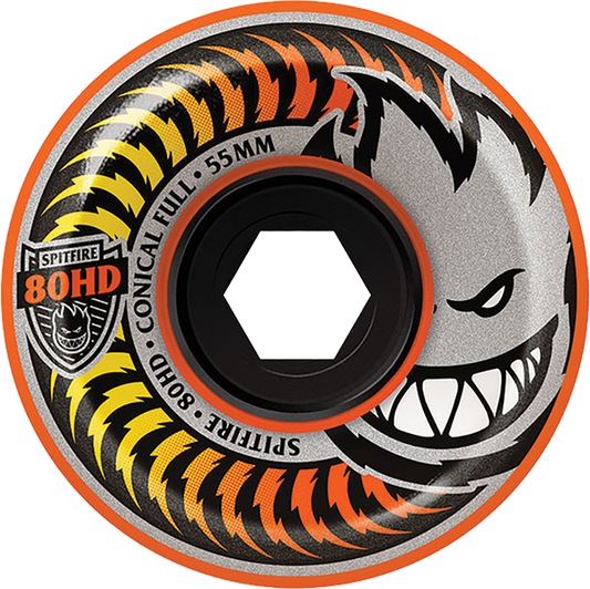 Ruedas Spitfire cónicas completas de 55 mm y 80 HD Fade