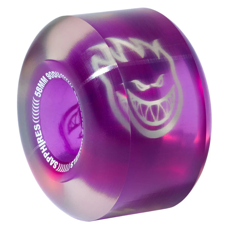 Spitfire Wheels Sapphire Radial 58mm 90A Clear Purple
