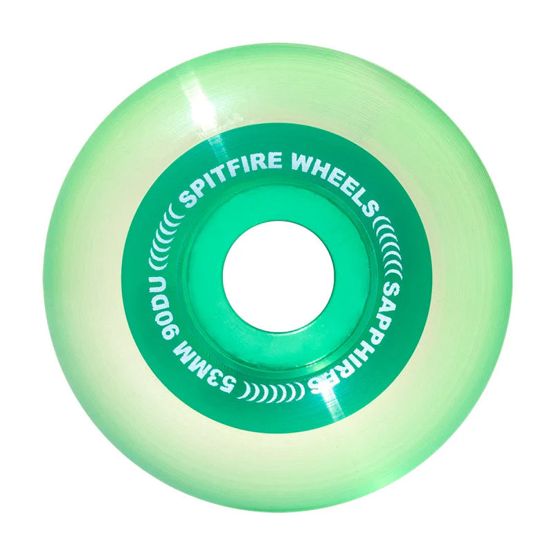 Spitfire Wheels Sapphire Radial 53mm 90A Clear Green