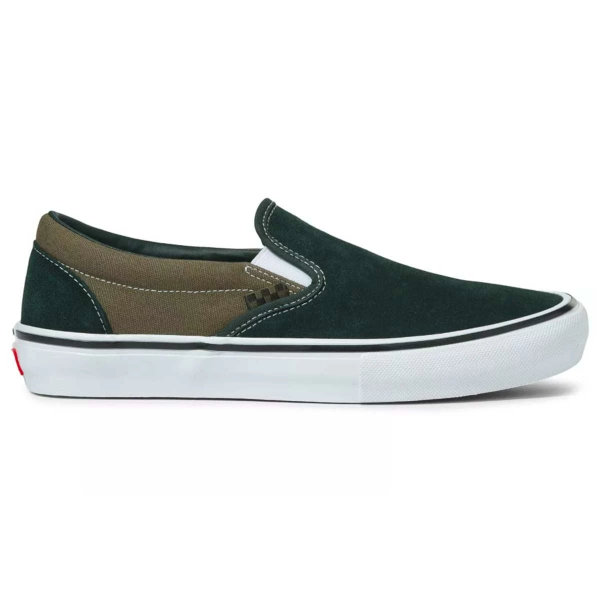 Vans Skate Slip On Shoes Scarab Military Green