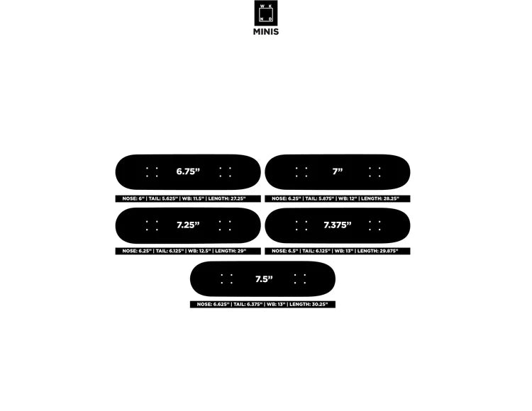 WKND Skateboard Deck Logo Board Mini 7.5