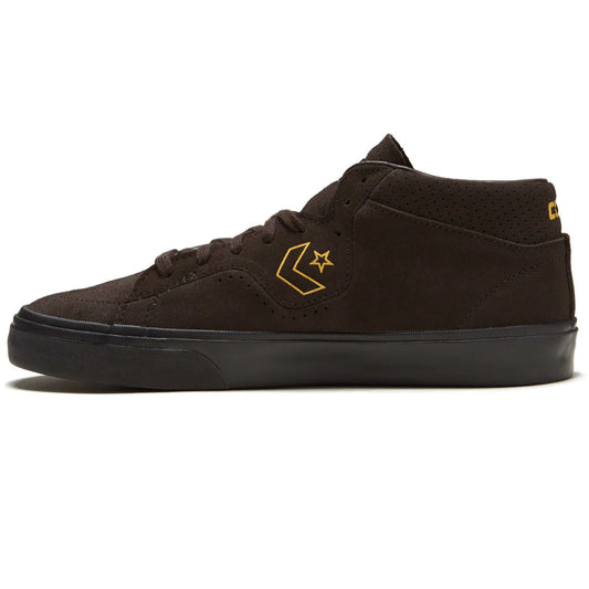 Converse CONS Louie Lopez Pro Mid Velvet Brown Amarillo Black Shoes