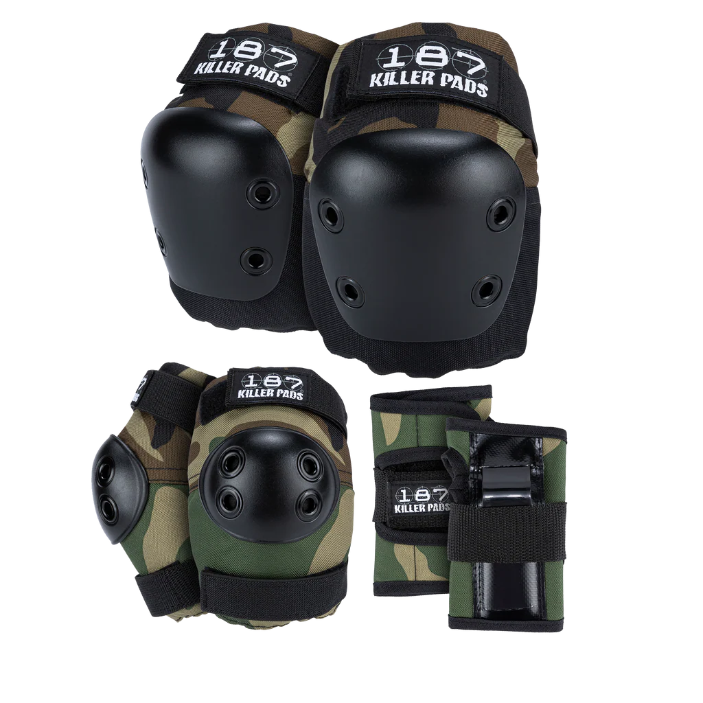 187 Killer Pads 6 Pack Skateboarding Pad Set Camo