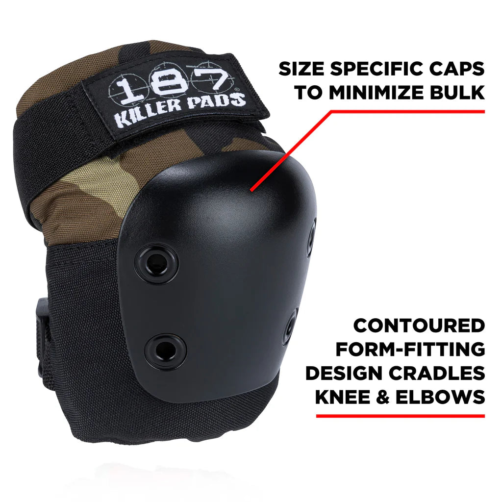 187 Killer Pads 6 Pack Skateboarding Pad Set Camo